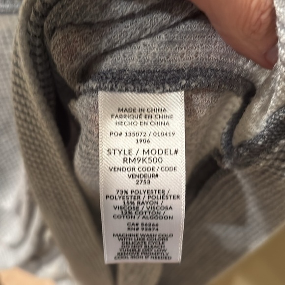 Splendid woman's grey and white long sleeve shirt - Picture 7 of 8